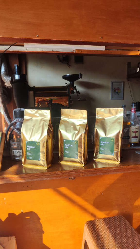 Golden Packaging Bags Front