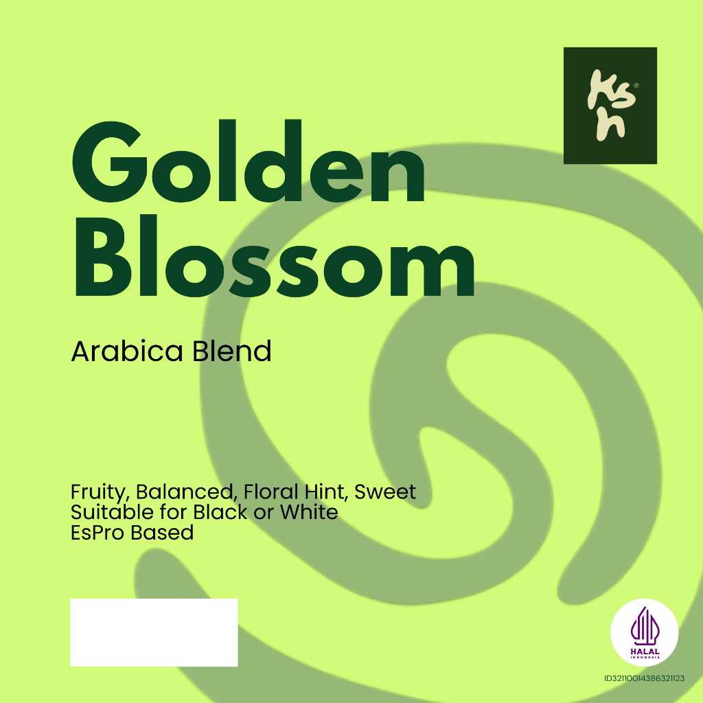 Golden Blossom Label